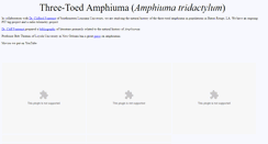 Desktop Screenshot of amphiumas.org